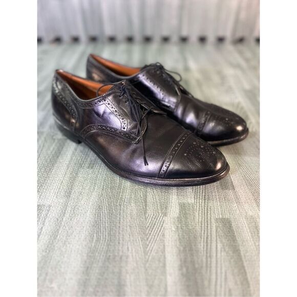 Allen Edmonds Men’s Sanford Dress Shoes Size 11.5 D Black Oxfords Cap Toe main image 5